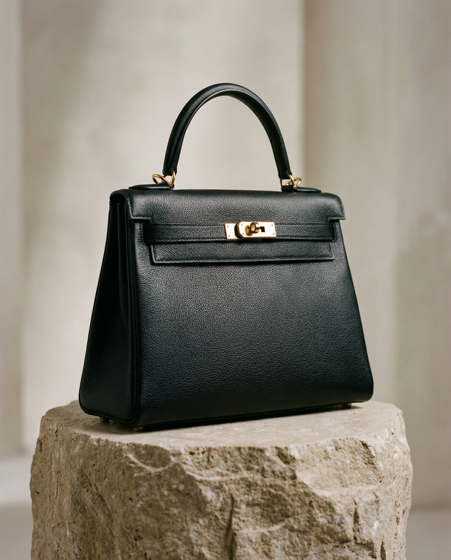 Aurélien Genève Top Handle — Obsidian